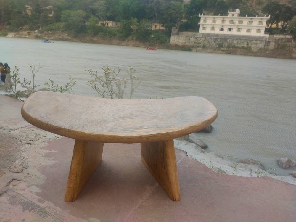 Meditation Bench, Mango wood meditation bench , foldable meditation bench , lotus position, Siddhasana, kneeling position (Vajrasana)
