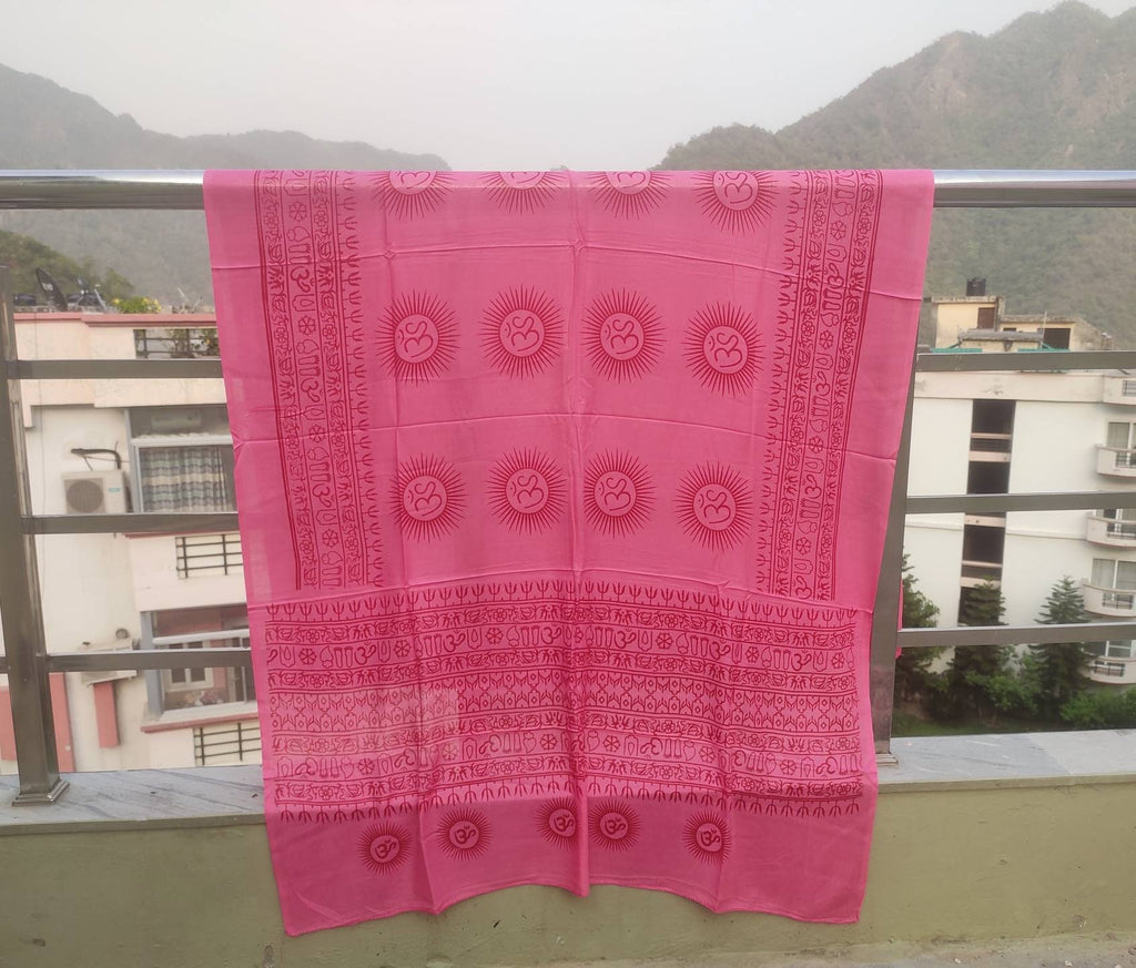 Sarong -Pareo , Om yoga shawl , indian mantra print