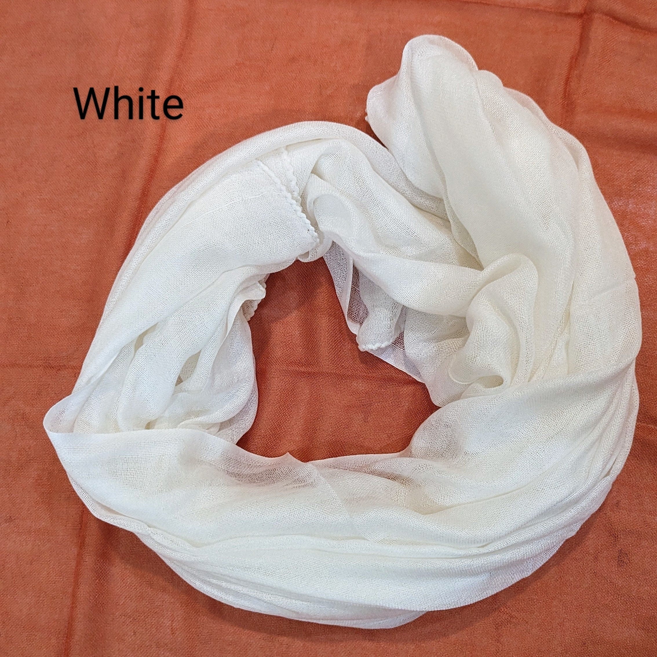 100% Cotton Scarf, Lightweight Sarong, Head Wrap