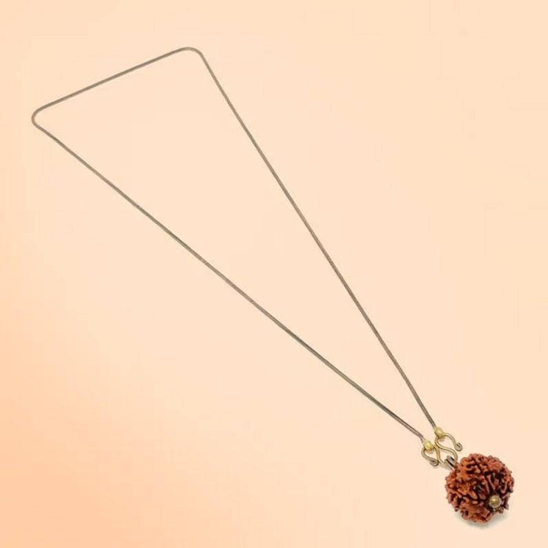 Adiyogi Rudraksha Necklace, Copper Chain, Isha Consecrated