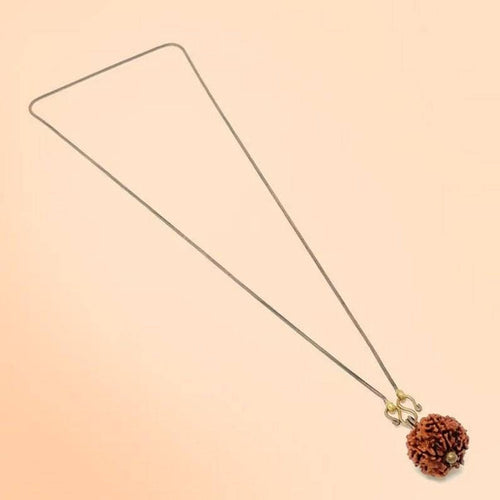 Adiyogi Rudraksha Necklace, Copper Chain, Isha Consecrated