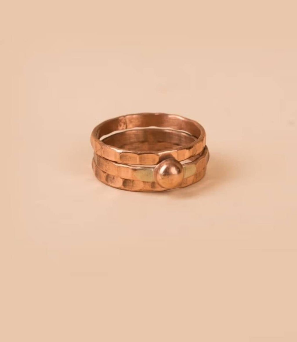 Isha Linga Copper Ring, Spiritual Jewelry