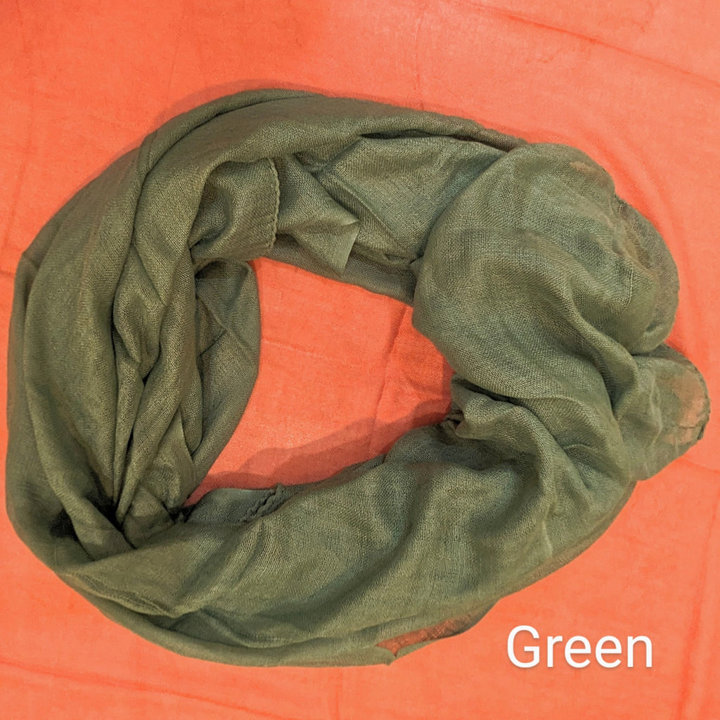 100% Cotton Scarf, Lightweight Sarong, Head Wrap