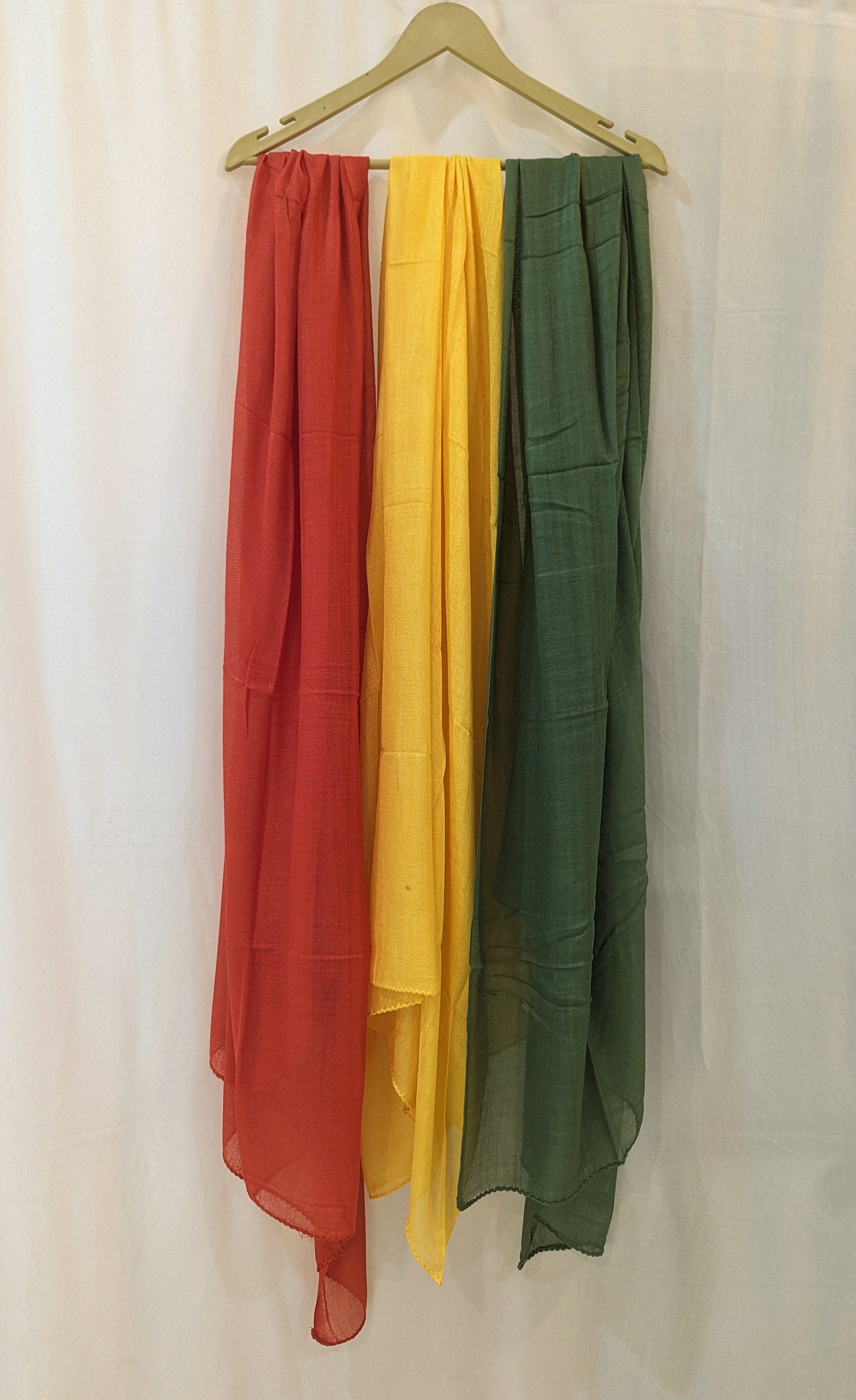 100% Cotton Scarf, Lightweight Sarong, Head Wrap