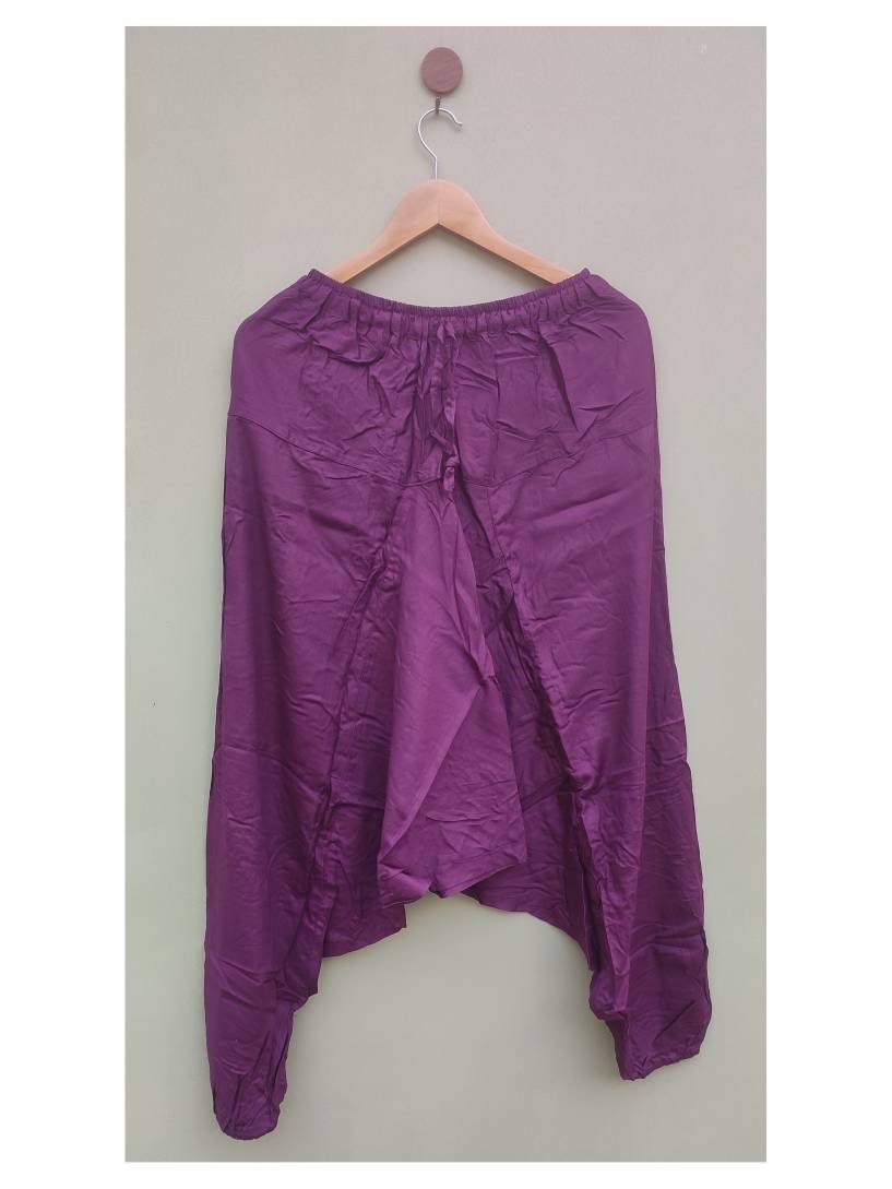 Aladdin Mens , Drop Crotch , Cotton Pants , Ashtanga Harem , Alibaba Yoga Afghani , indian pants