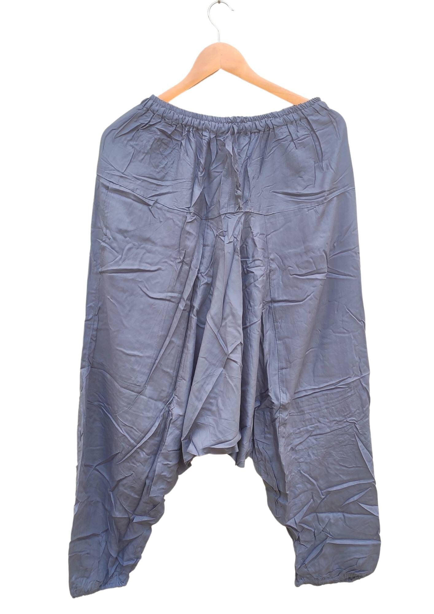 Aladdin Mens , Drop Crotch , Cotton Pants , Ashtanga Harem , Alibaba Yoga Afghani , indian pants