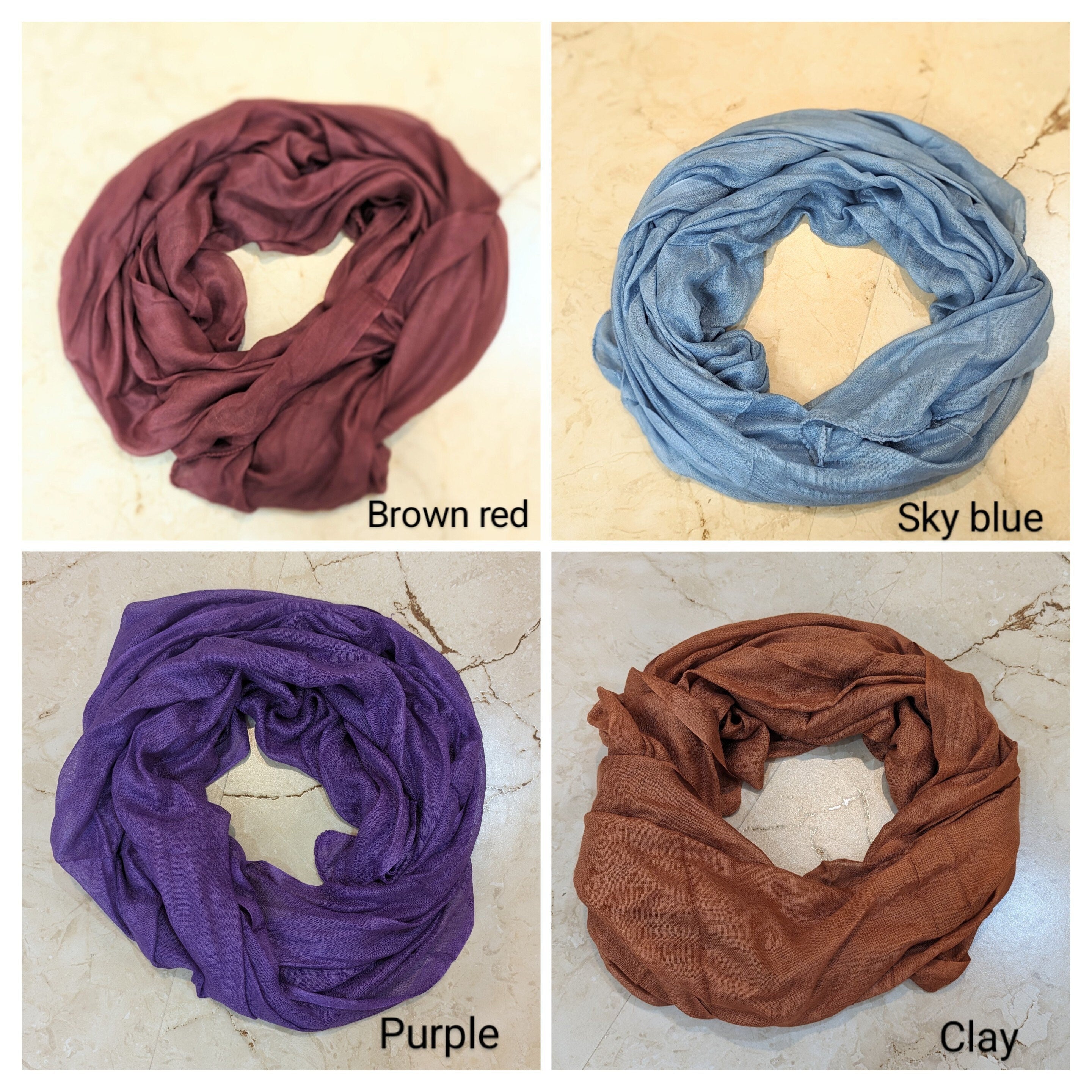 100% Cotton Scarf, Lightweight Sarong, Head Wrap