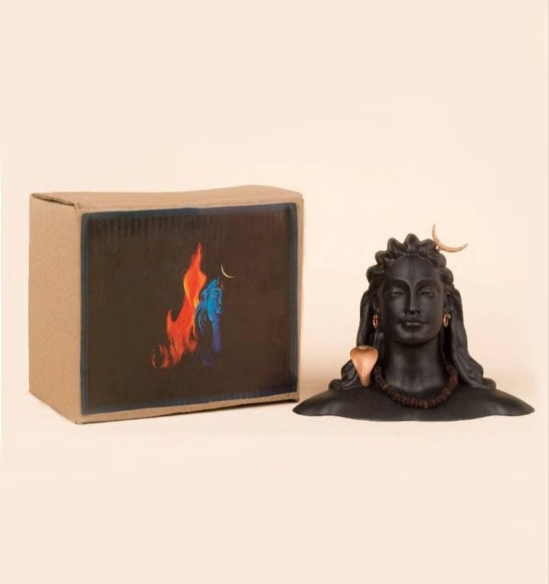 Adiyogi Shiva Metal Statue - 6 Inch Miniature, Isha Yoga Gift