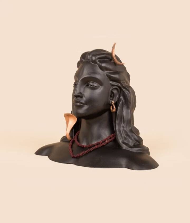 Adiyogi Shiva Statue – 12 Inch Metal Miniature Replica