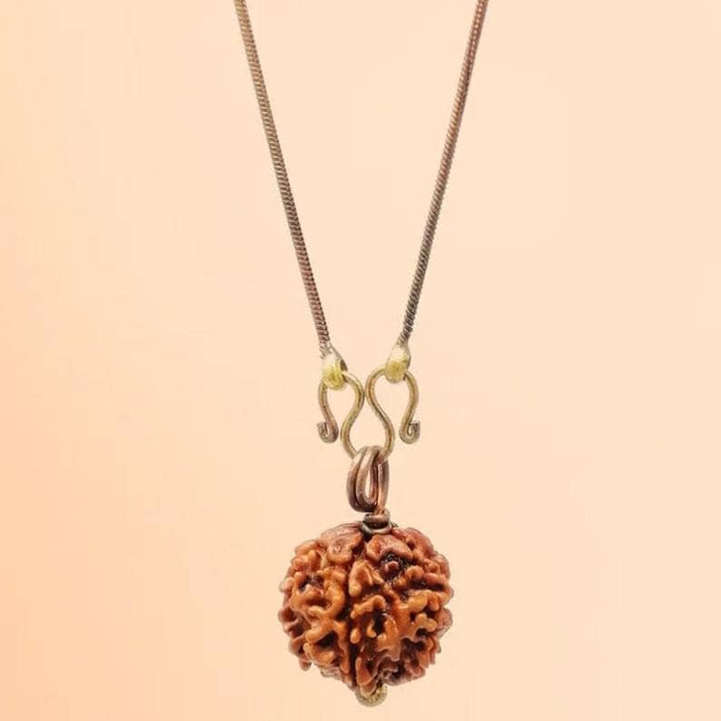 Adiyogi Rudraksha Necklace, Copper Chain, Isha Consecrated