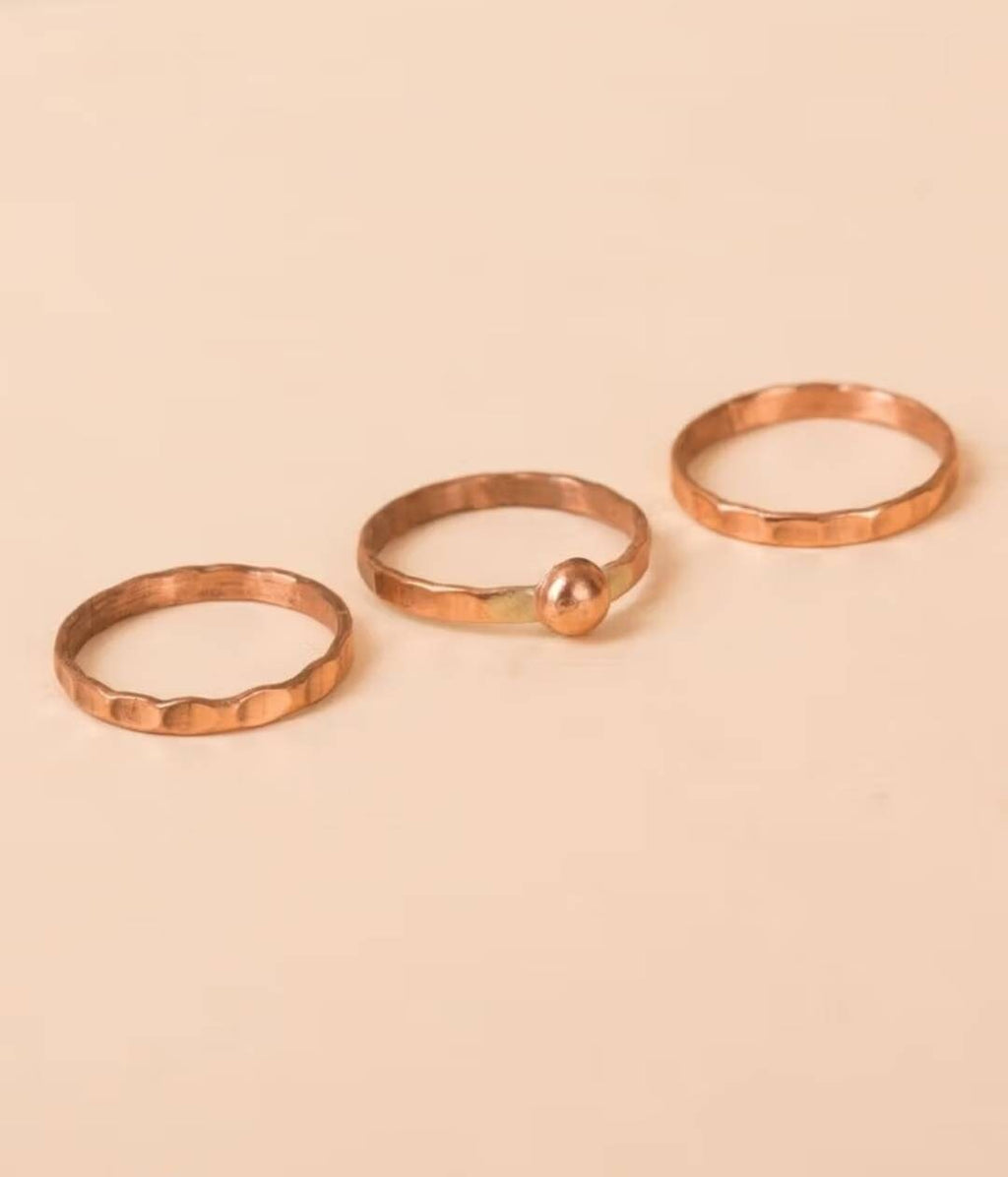 Isha Linga Copper Ring, Spiritual Jewelry