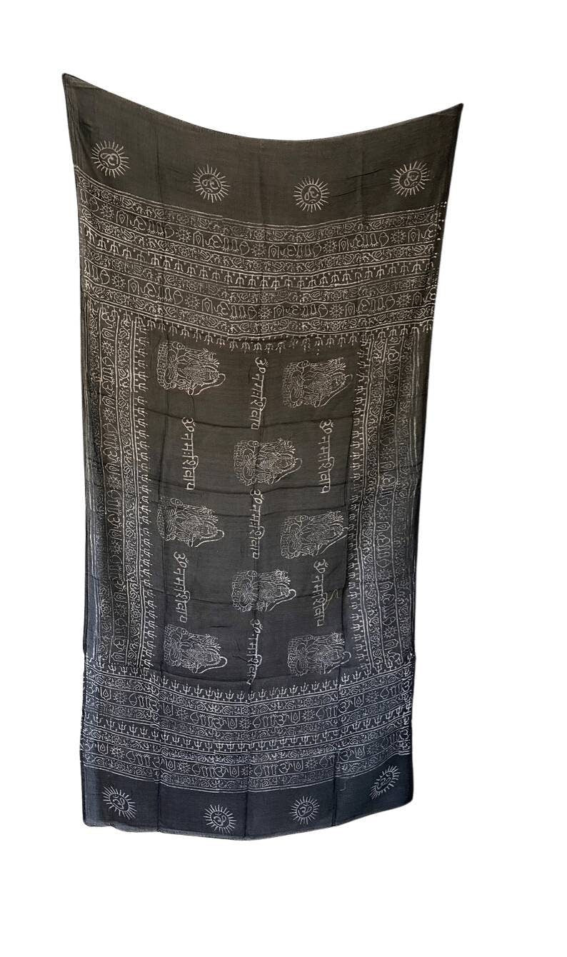 100 Pieces wholesale , Meditation scarf , Large om scarf , yoga head wraps , vinayasa scarf , prayer scarf ,  om sarong